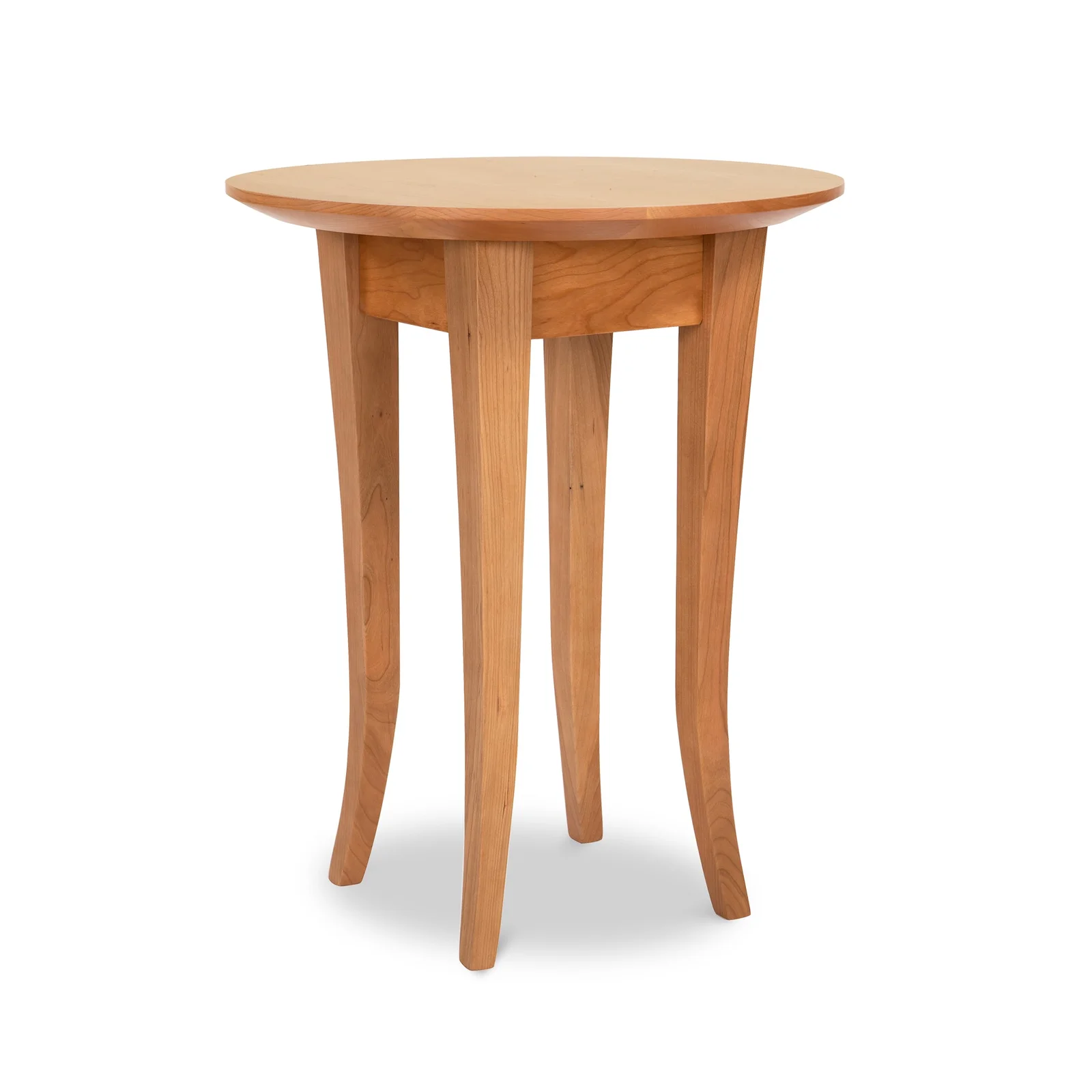 Classic Shaker Round Flare Leg End Table by Vermont Woods Studios