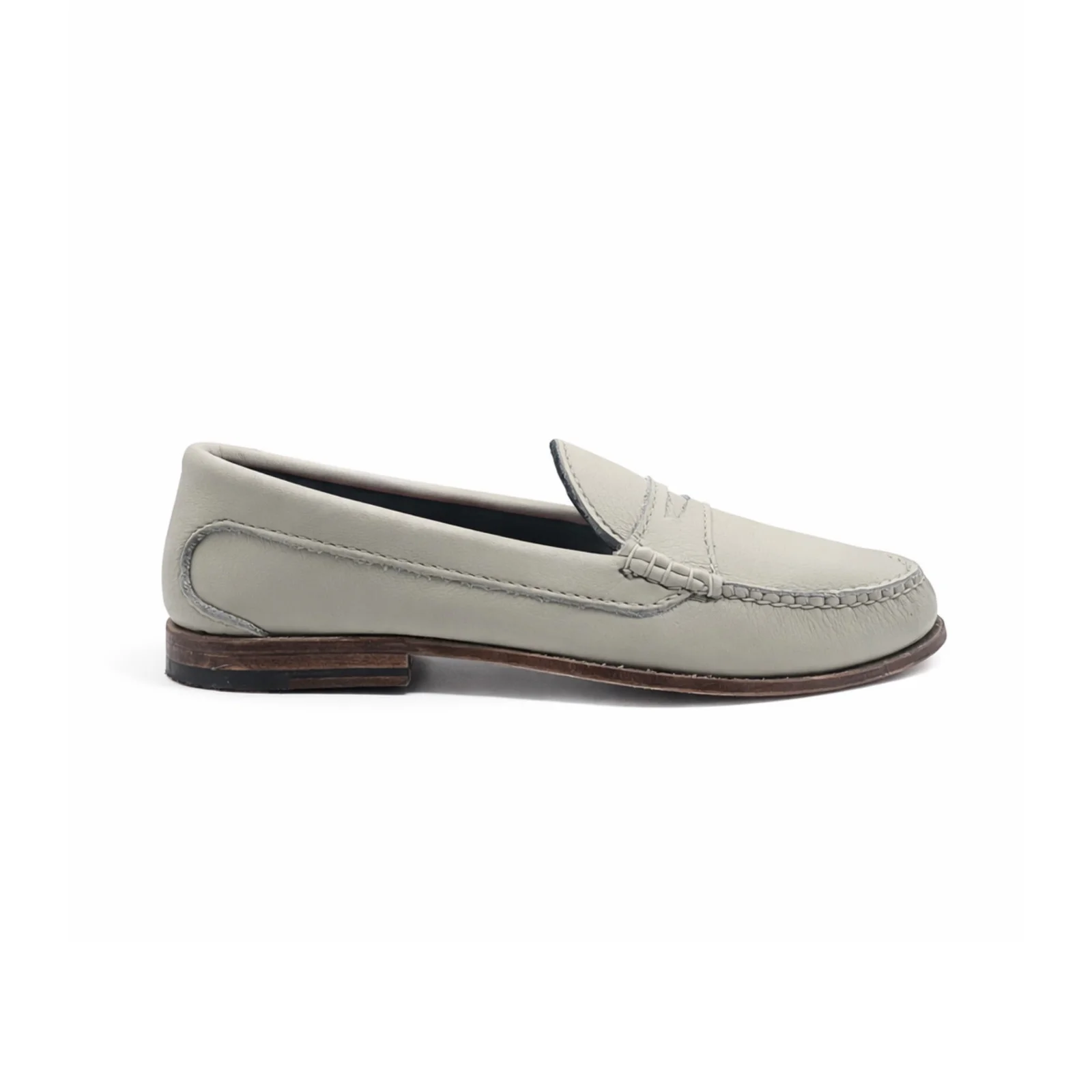 KKB Penny Loafer: Winter White Leather by Quoddy