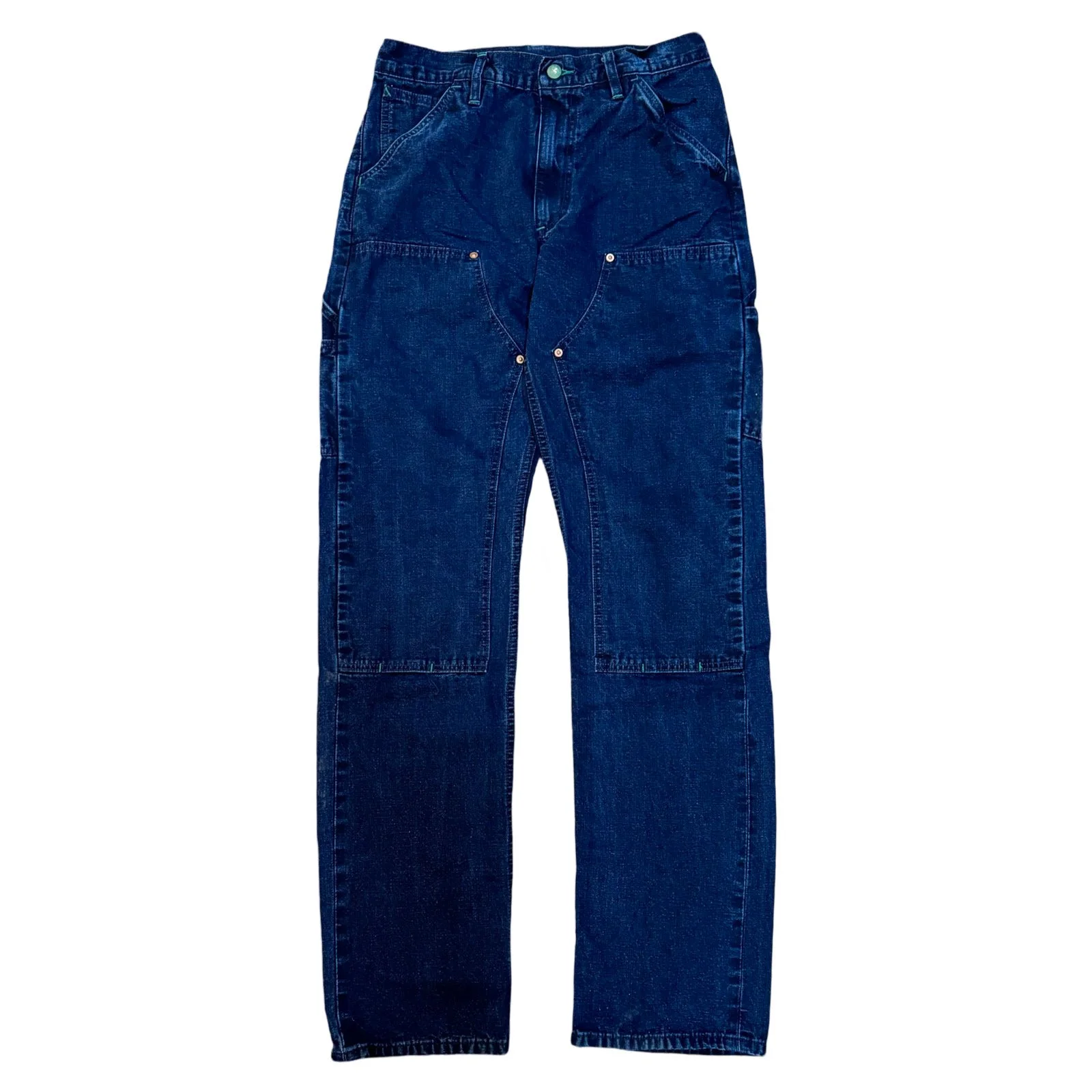 Japanese Indigo Selvedge Duck Double Knee Work Uniform jeans by Left Field NYC