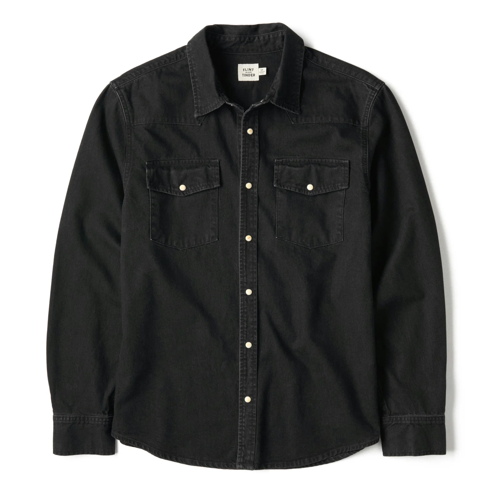Bone Button Western Shirt by Flint and Tinder