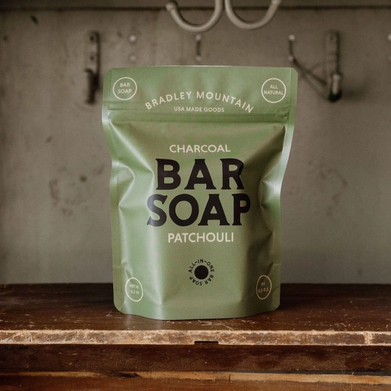Charcoal Bar Soap - Patchouli by Bradley Mountain