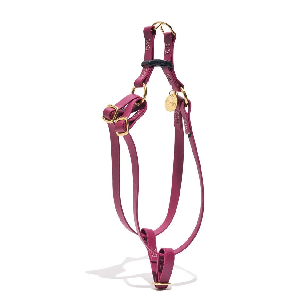 Water Resistant Cat & Dog Harness – Berry | Durable, Adjustable & All-Weather by Found My Animal