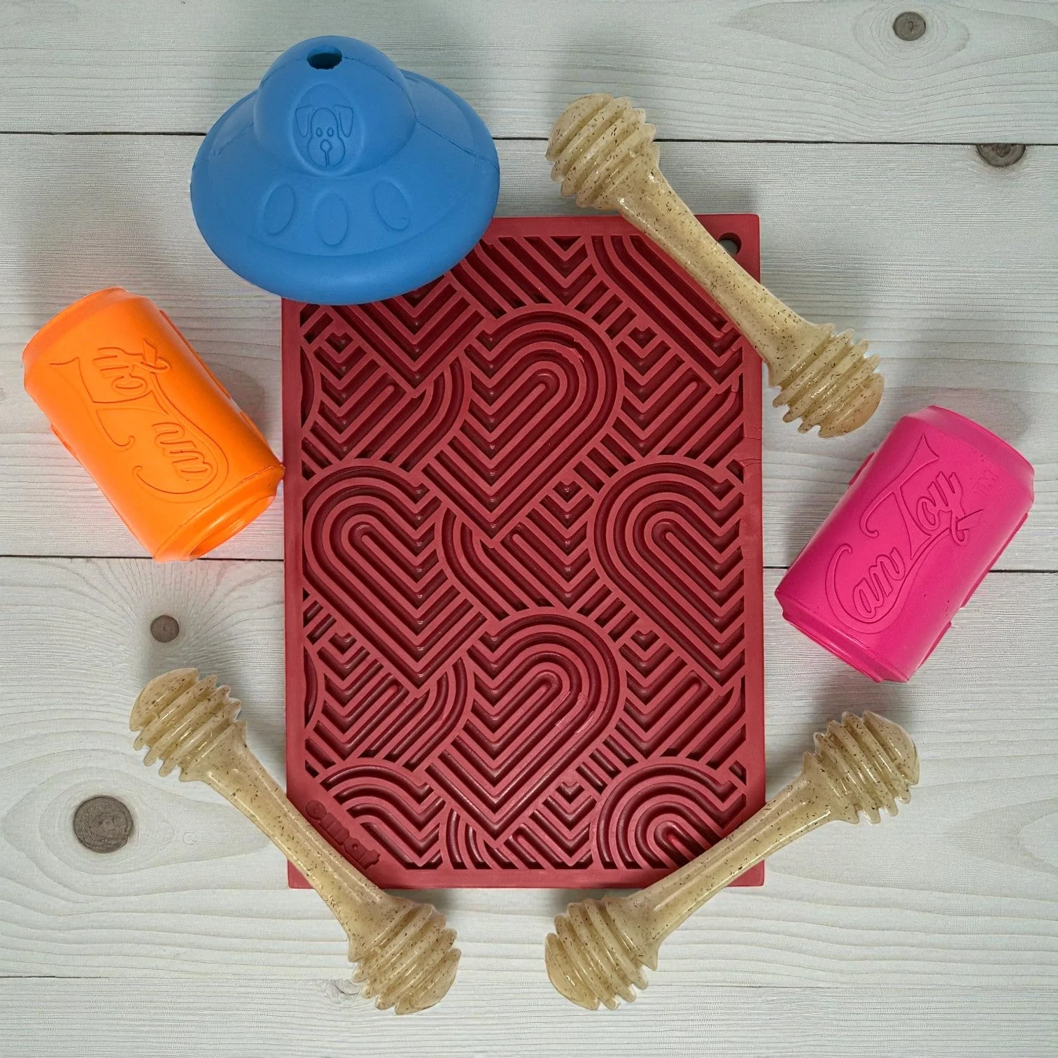 Small Dog Toy Bundle - 7 Piece Enrichment Set | Slow Feeders & Lick Mats | SodaPup by SodaPup