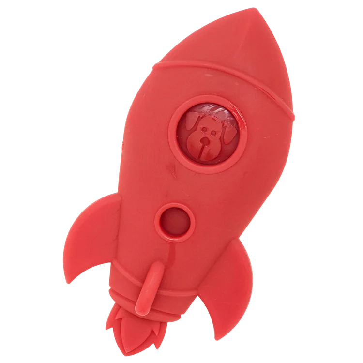Rocket Ship Ultra Durable Nylon Dog Chew Toy by SodaPup