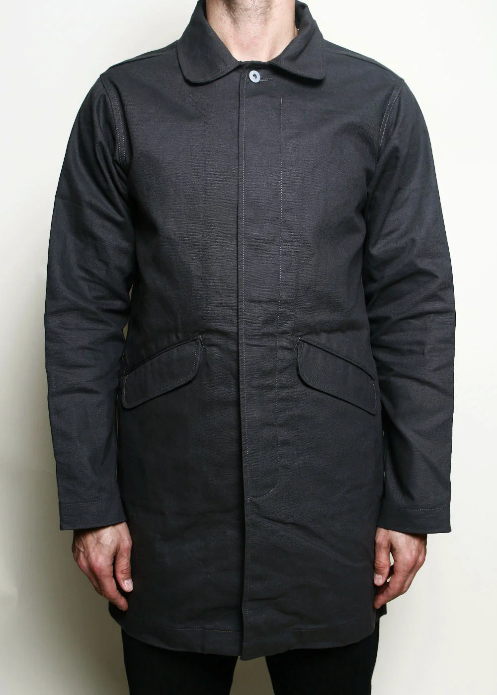 Trench Coat // Grey Dry Wax Canvas by Rogue Territory