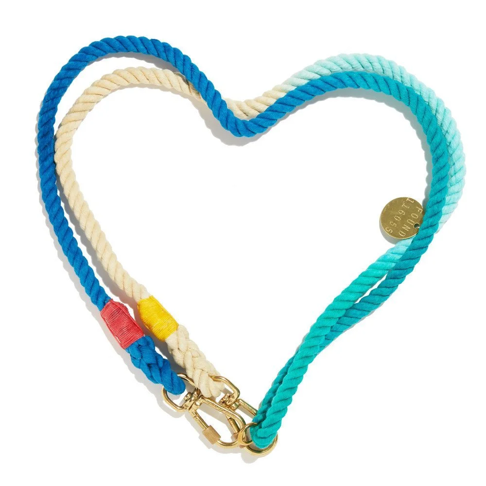 The Abaco Ombre Rope Dog Leash, Adjustable | Found My Animal by Found My Animal
