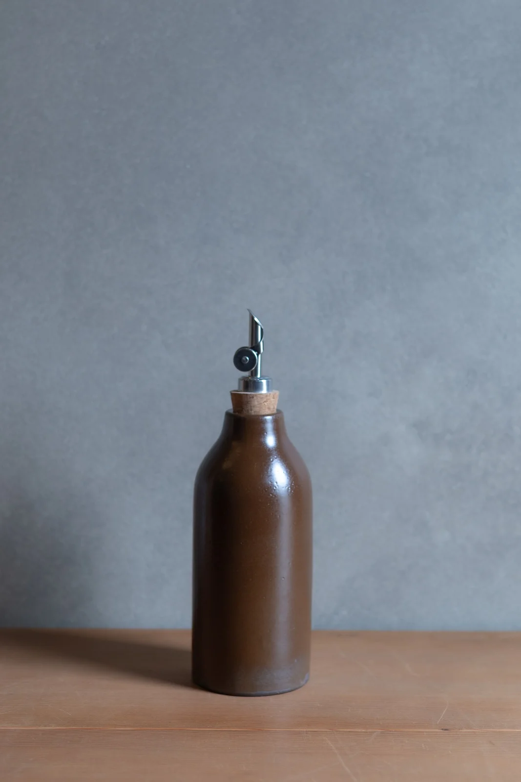 Ceramic Oil Cruet - Bark by Notary Ceramics