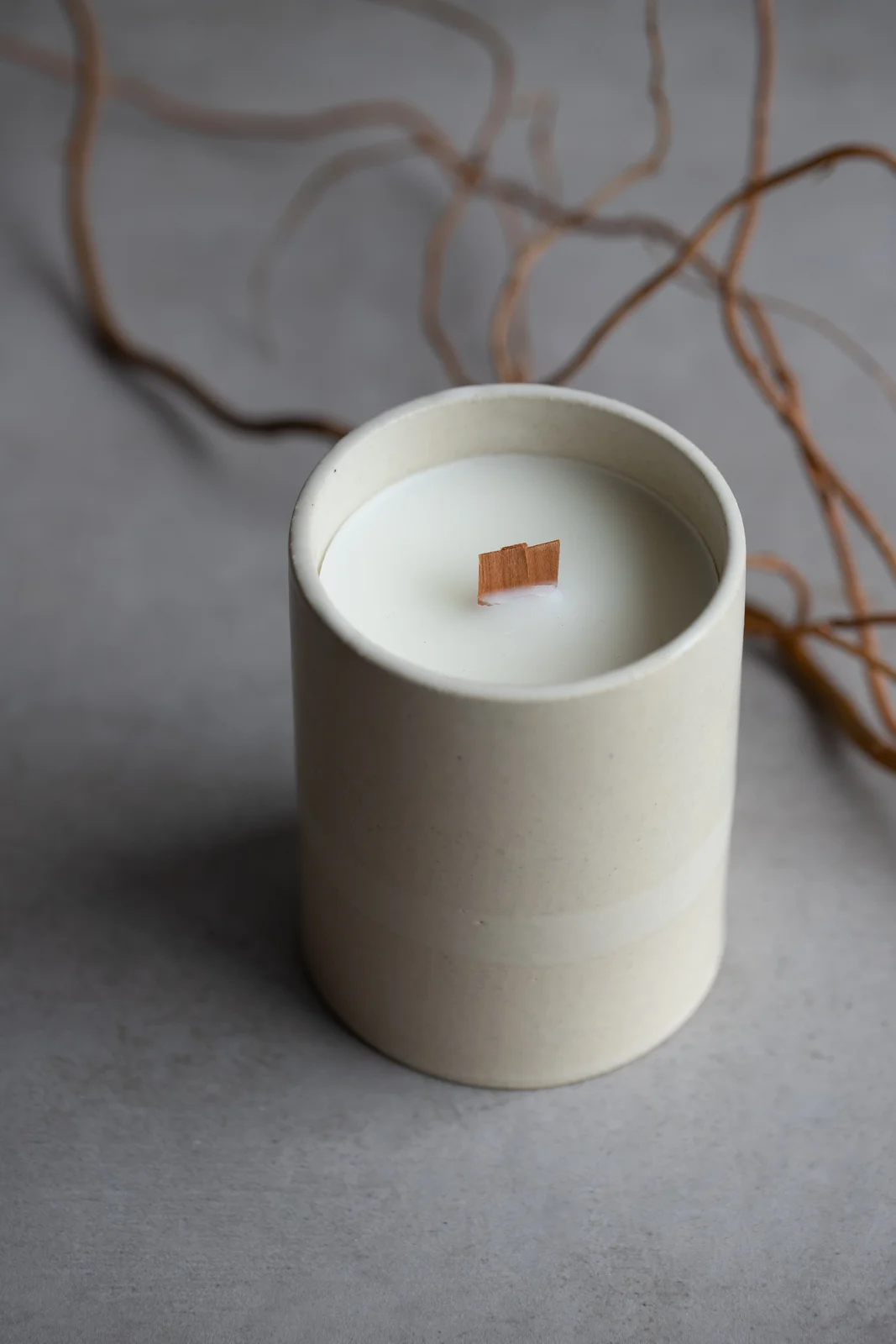 Notary Signature Candle - Sand by Notary Ceramics