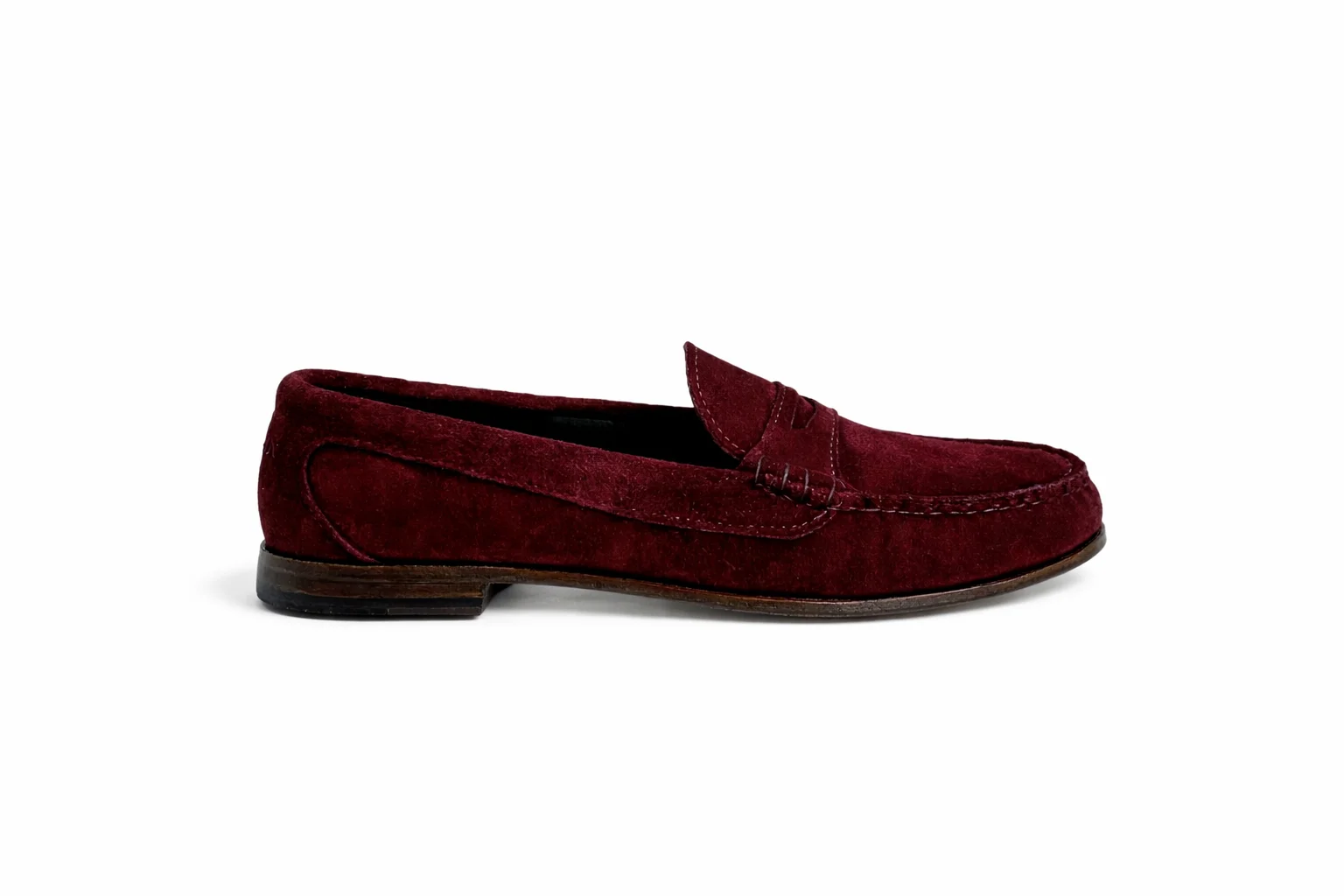 KKB Penny Loafer: Burgundy Suede by Quoddy