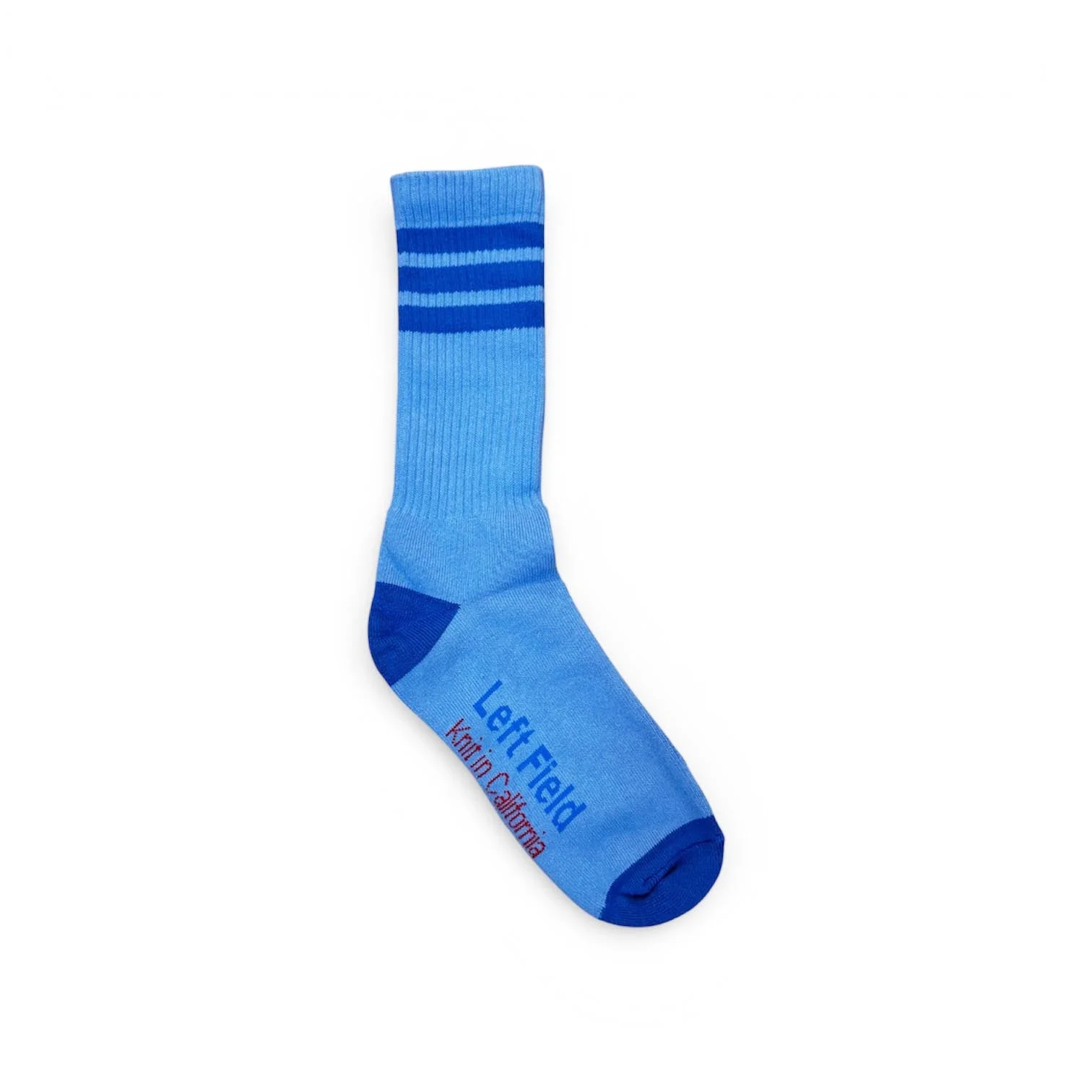 Light Blue & Navy Striped Bamboo Tube Socks by Left Field NYC