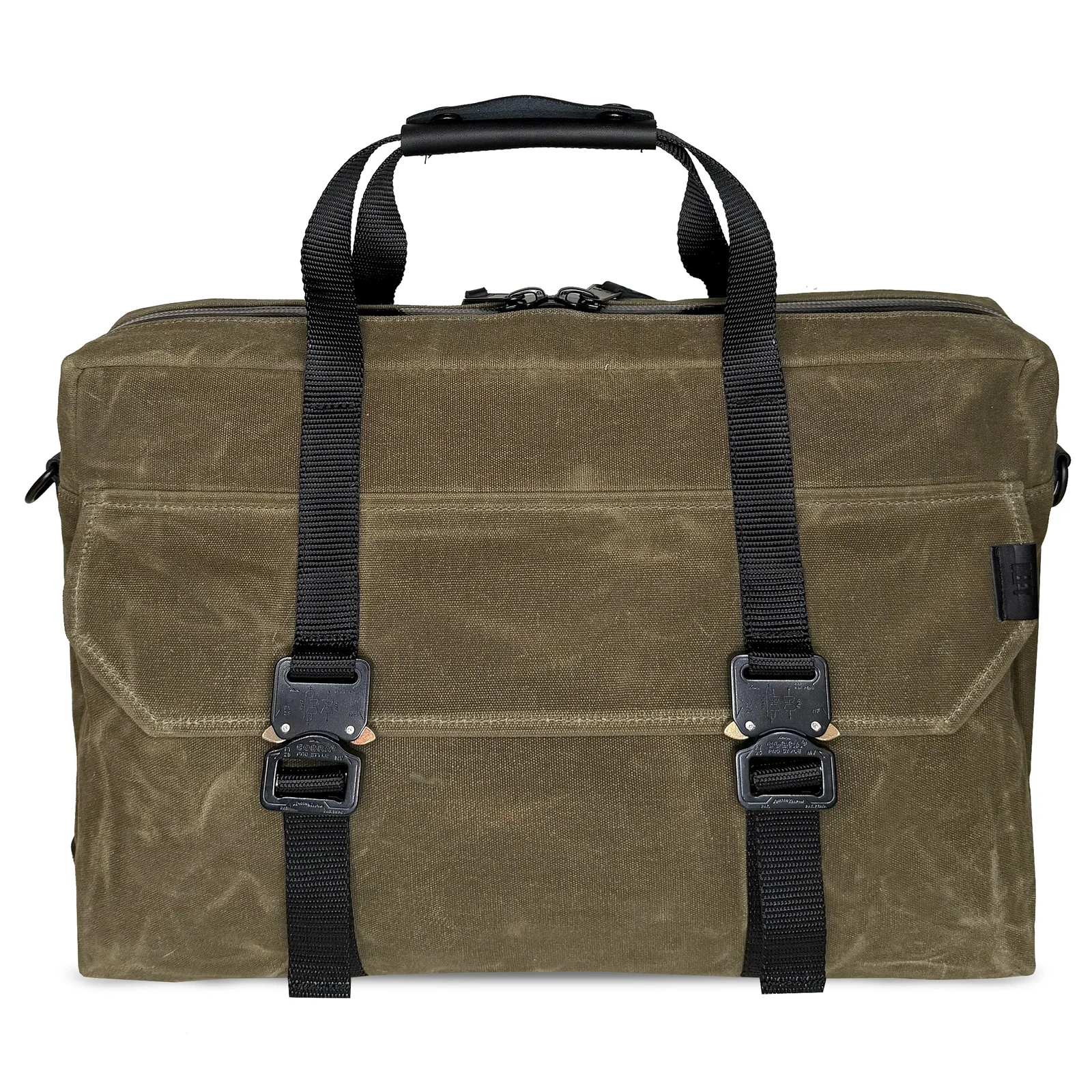 Defender Briefcase Olive Drab TexWax™ x ECOPAK™ EPX Blaze Orange / Limited Edition by Defy Bags