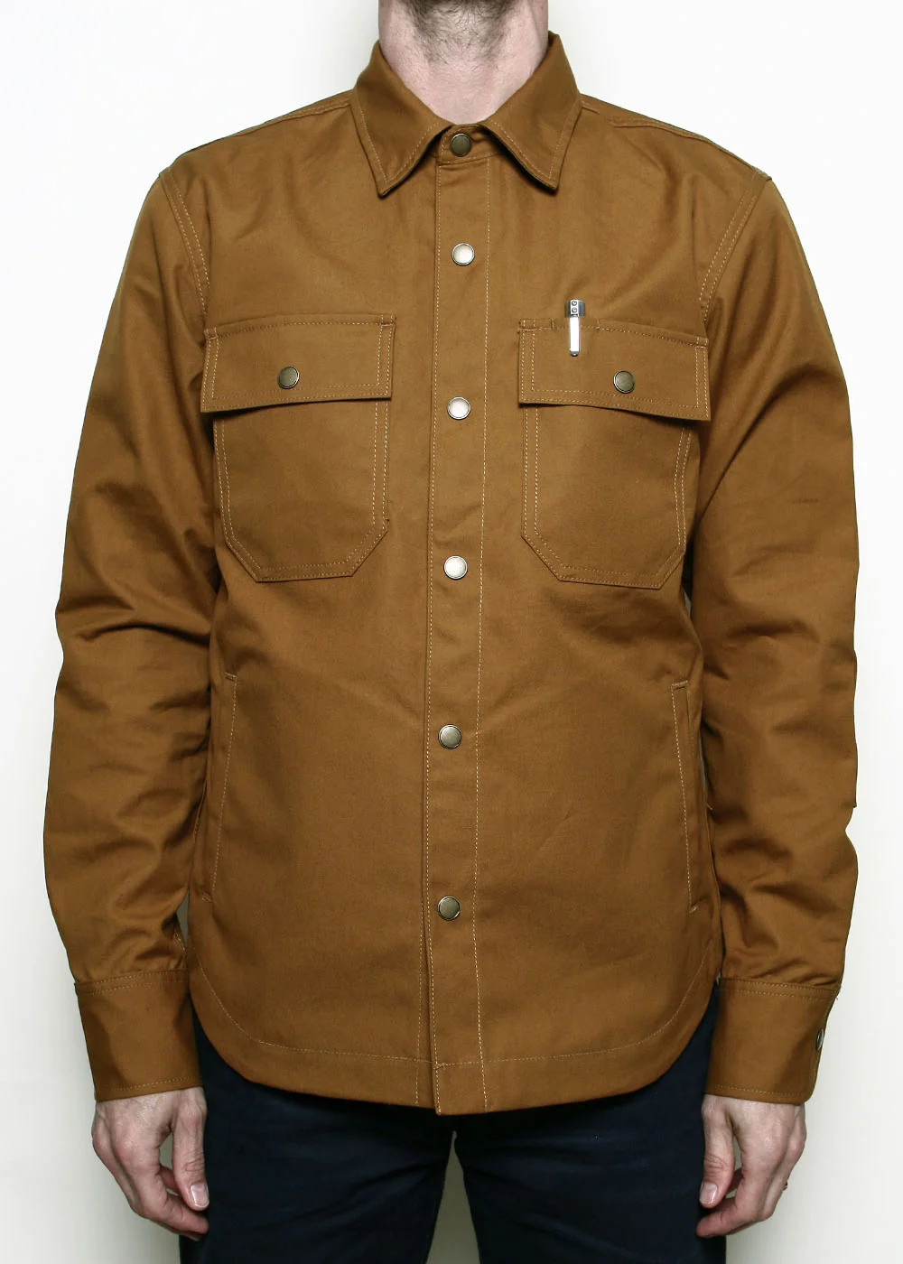 Patrol Shirt // Dry Wax Canvas Gold by Rogue Territory