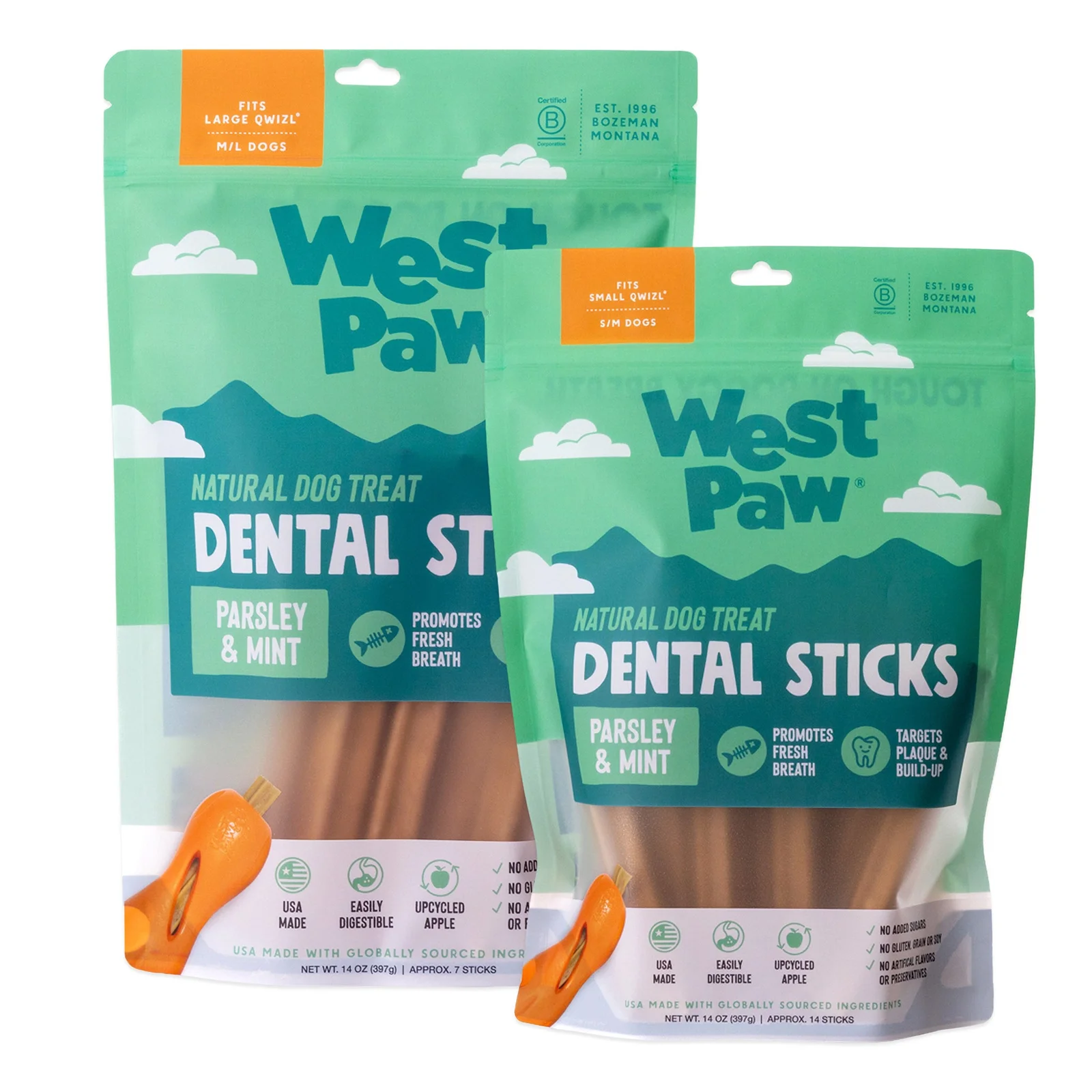 Dental Sticks from West Paw by Lupine Pet