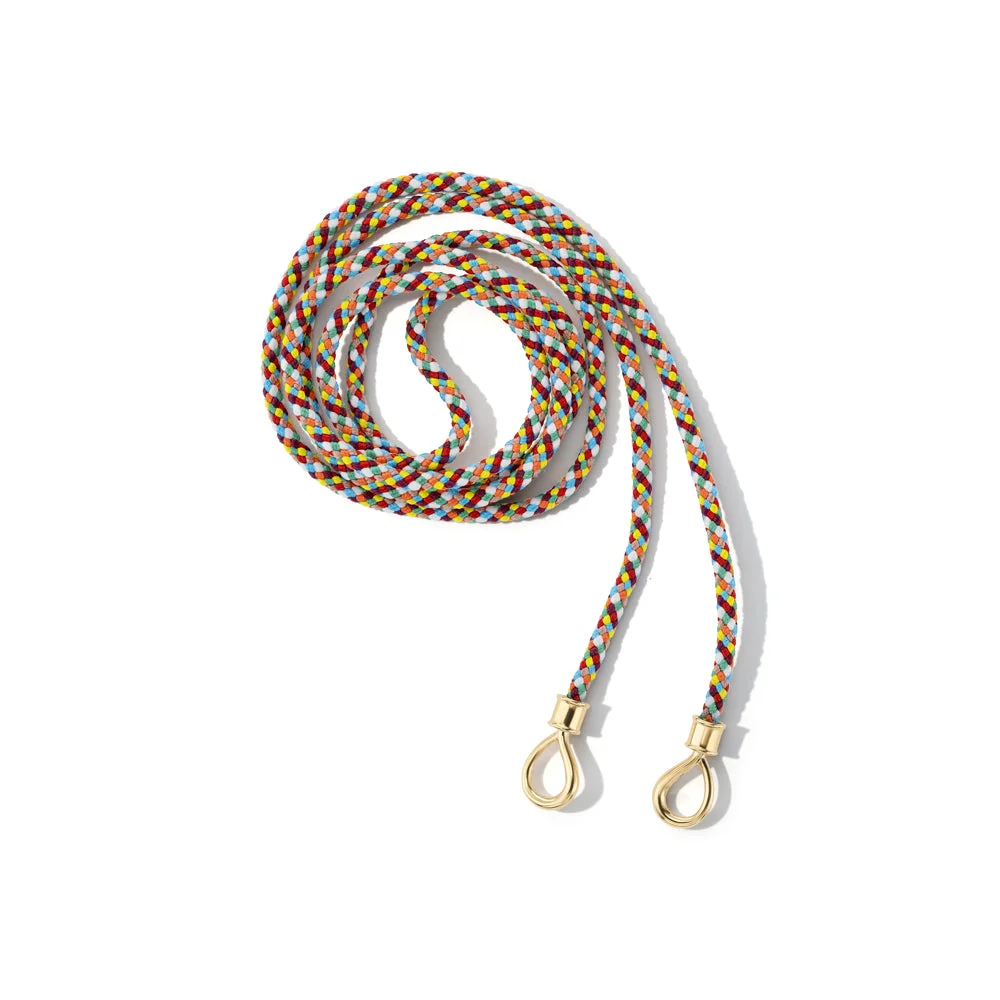 The String Project Necklace with Gold Loops by Marla Aaron