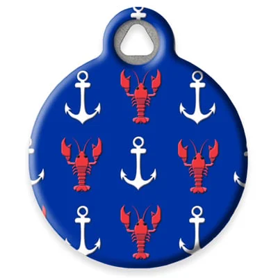 Lobstahs Pet ID Tag by Dog Tag Art by Lupine Pet