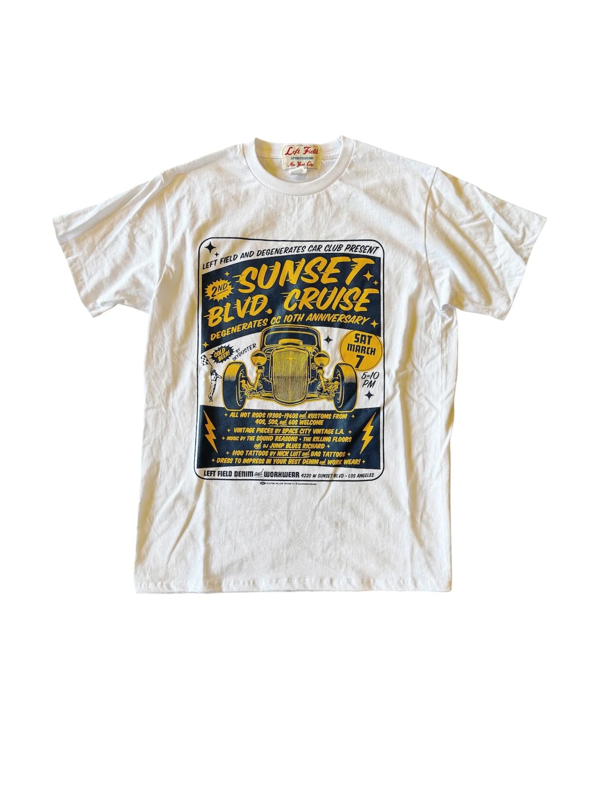 Sunset Blvd Cruise Tee by Left Field NYC
