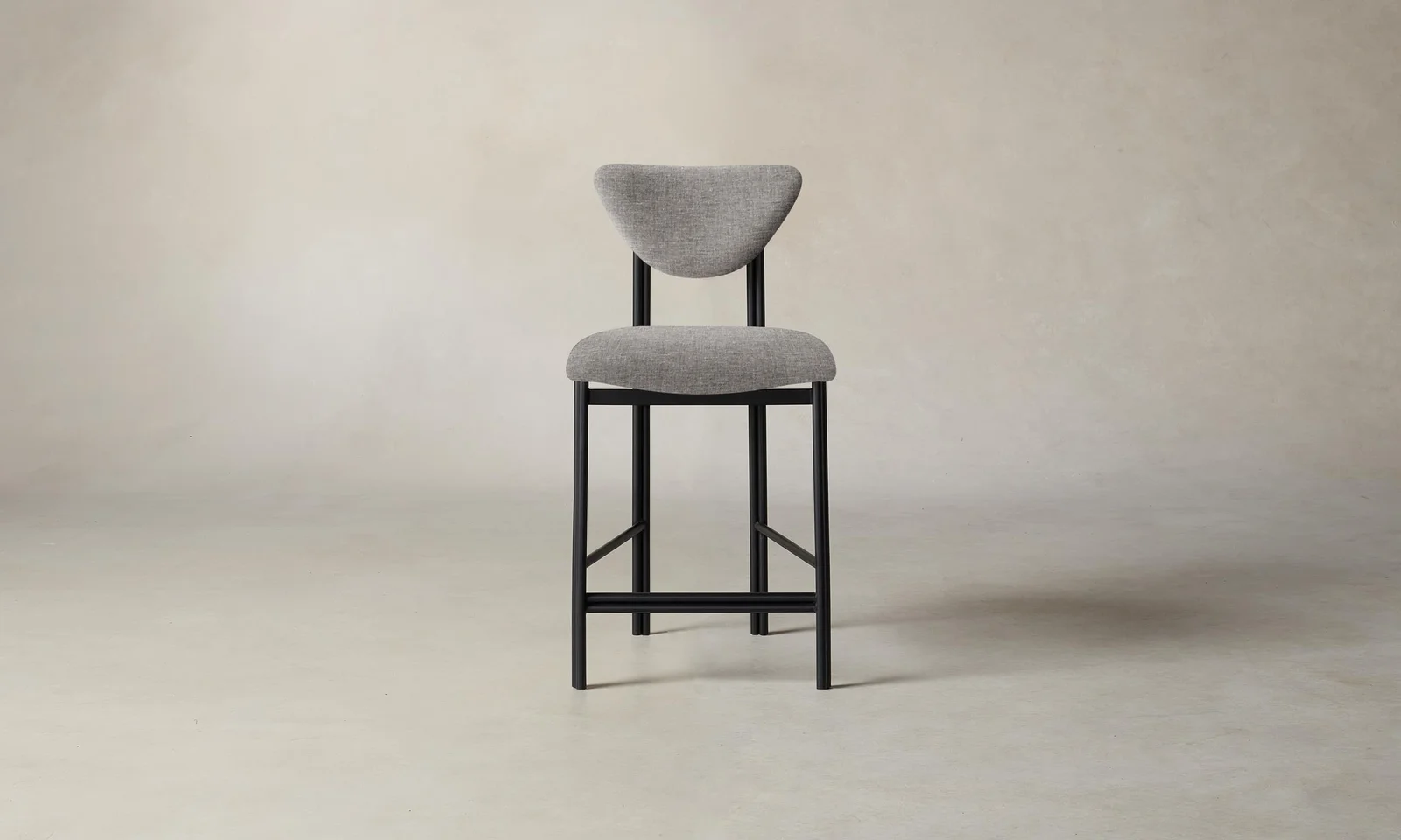 The Cooper Counter Stool - Heritage Belgian Linen Agate by Maiden Home