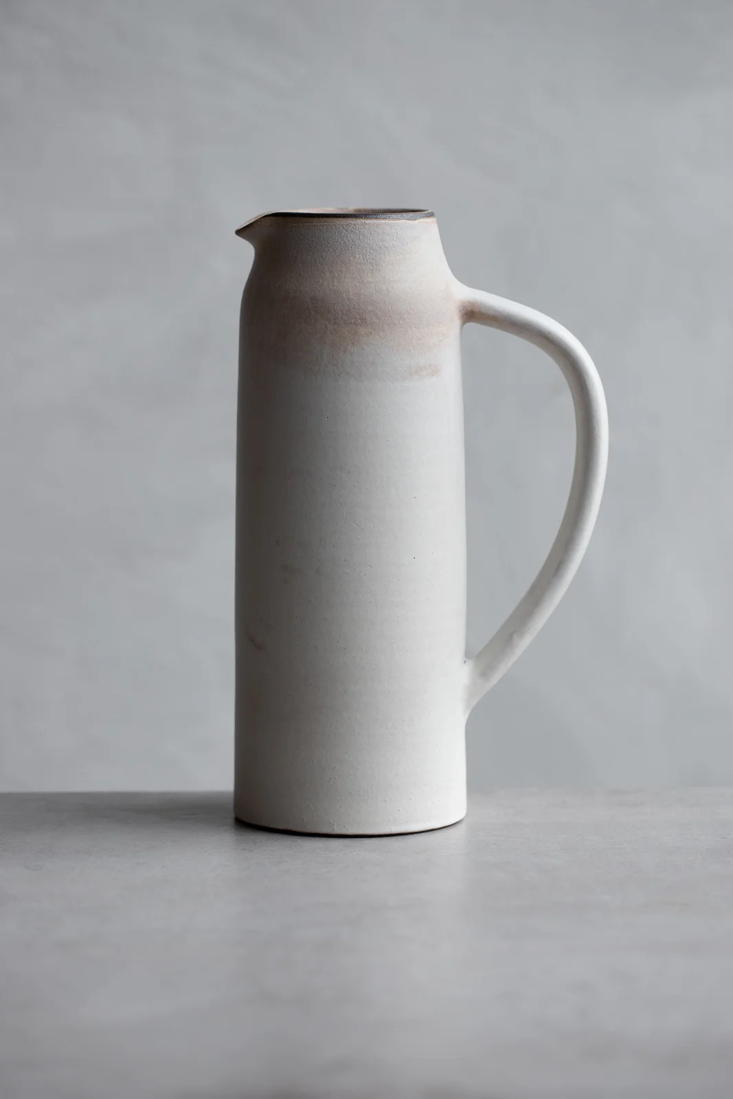 Simple Pitcher- Matte Grey by Notary Ceramics