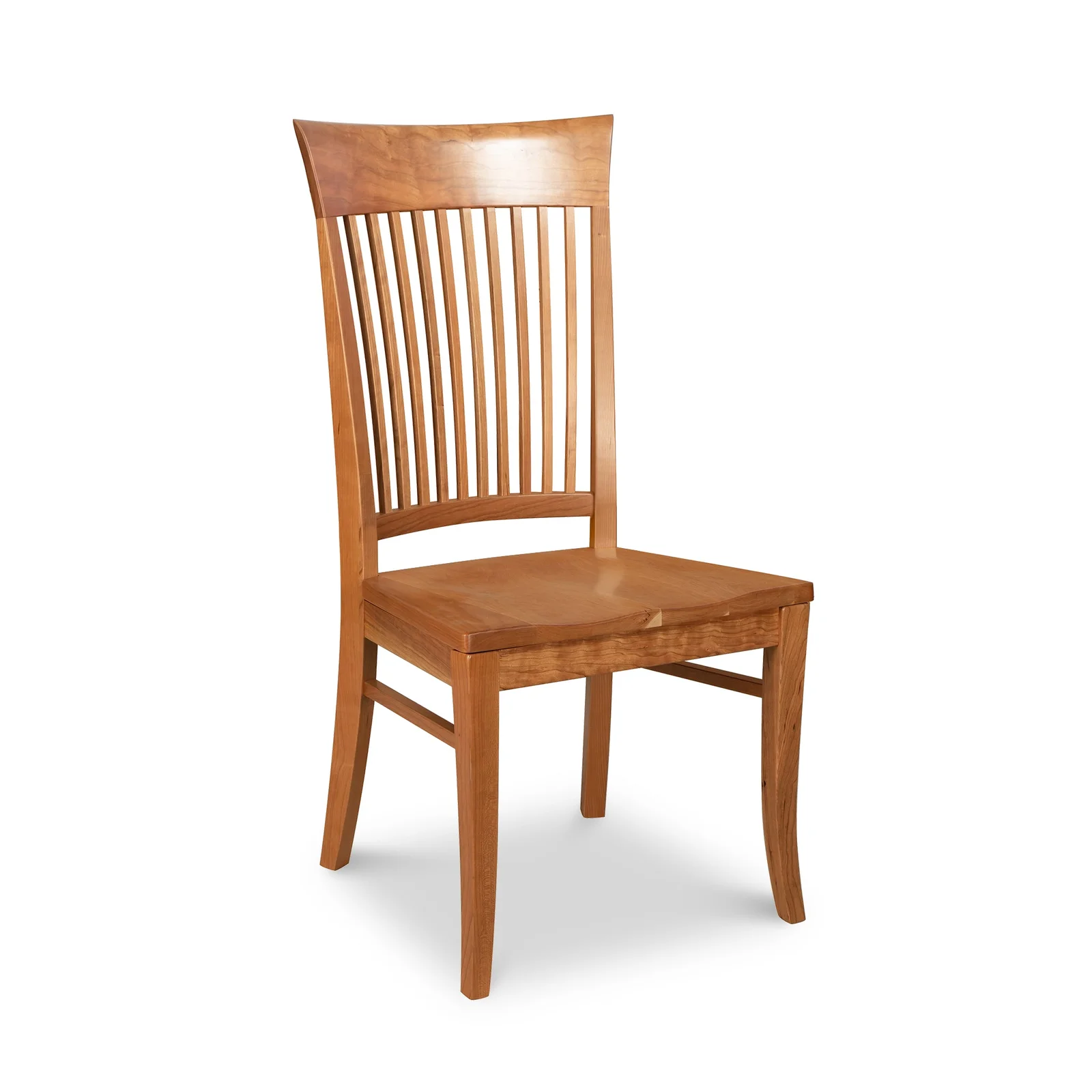 Contemporary Shaker Side Chair with Wood Seat - Floor Model by Vermont Woods Studios