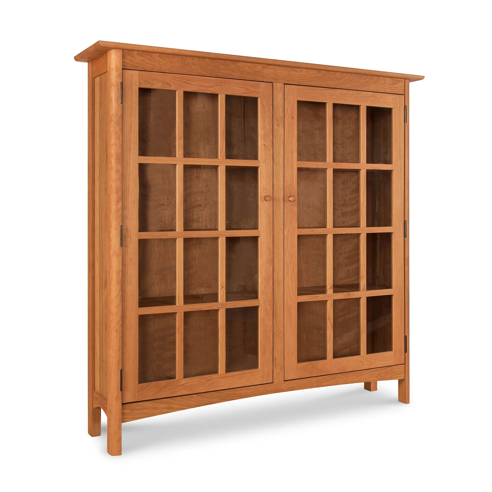 Heartwood Shaker 2-Glass Door Bookcase by Vermont Woods Studios