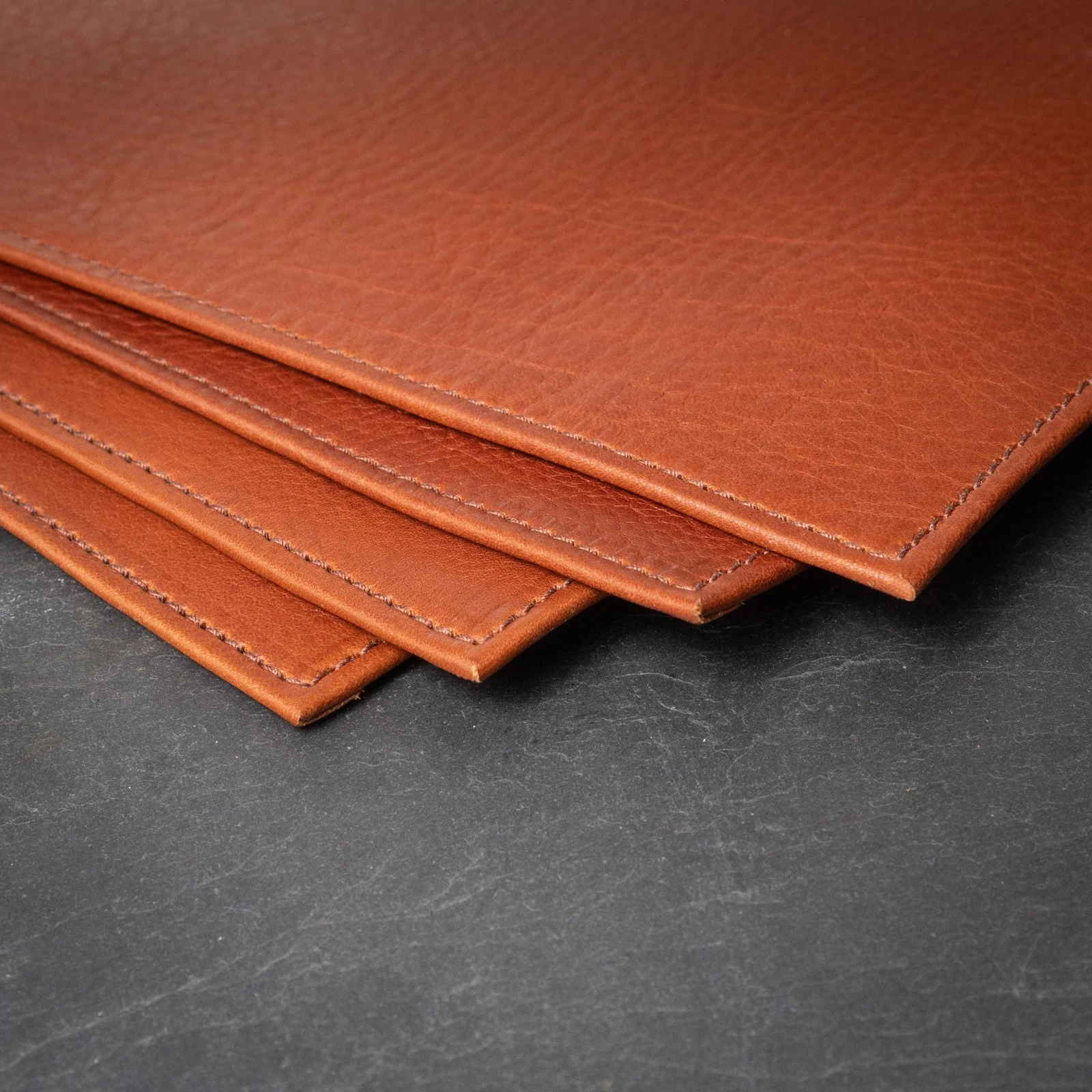 Handcrafted Leather Placemats - 14”x20” by Lancaster Cast Iron