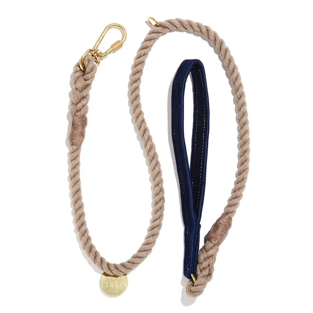 Navy Washable Velvet Animal Leash by Found My Animal