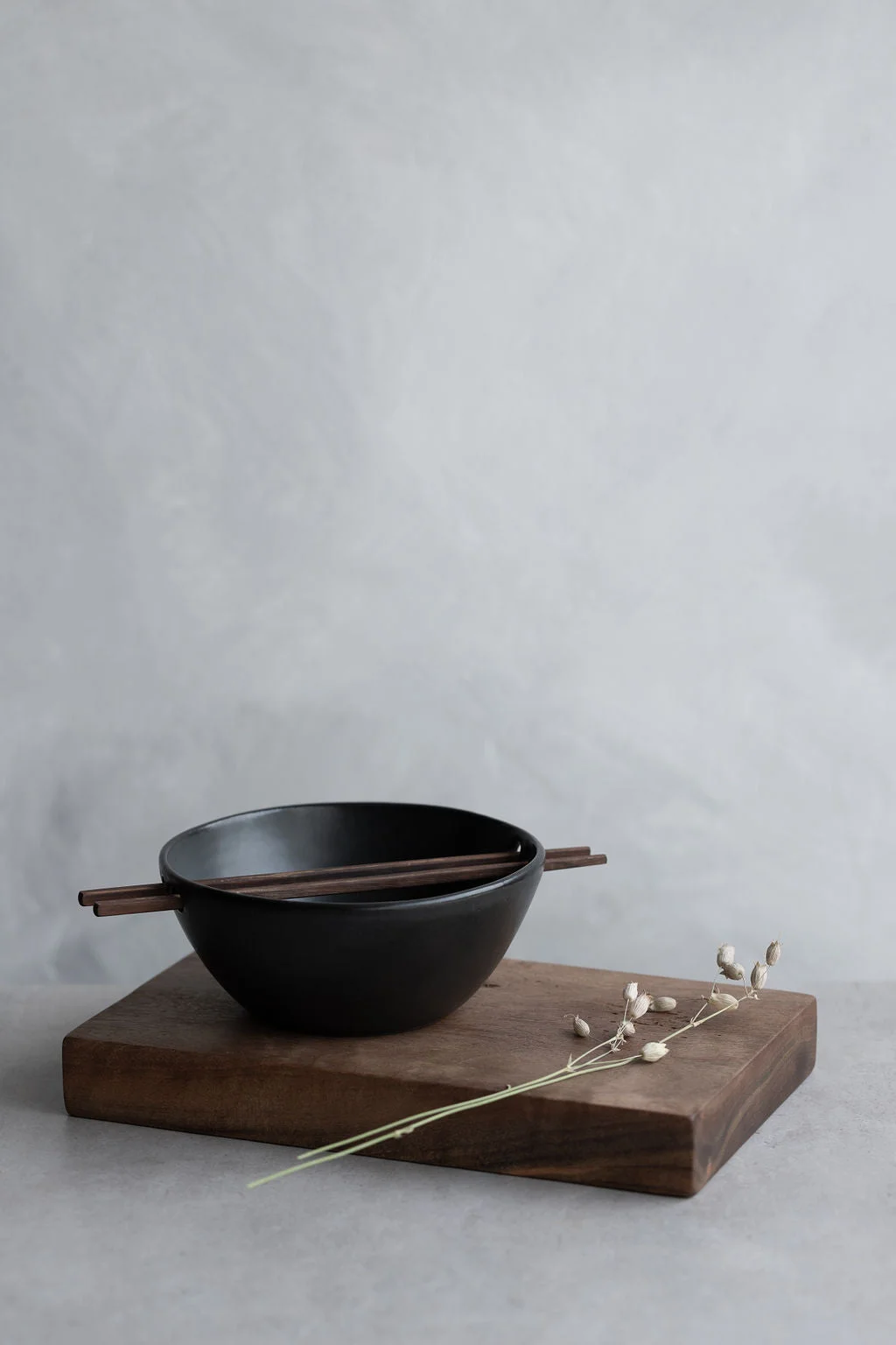 Satin Black Ramen Bowl by Notary Ceramics