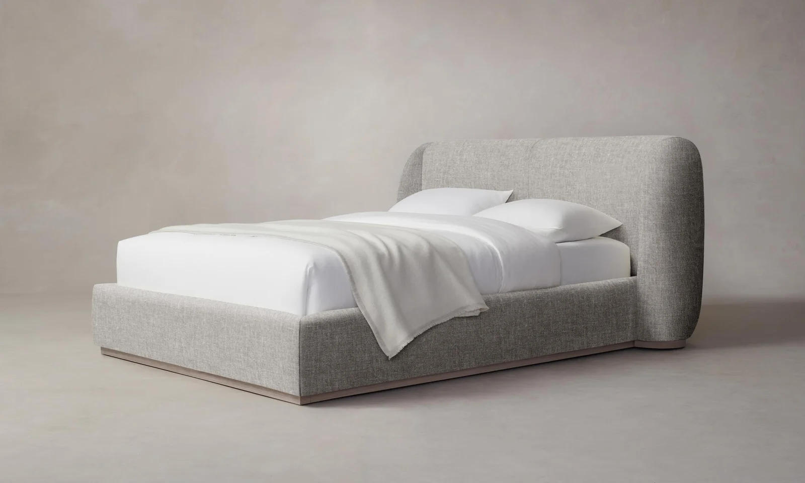 The Smith Bed - Heritage Belgian Linen Agate by Maiden Home