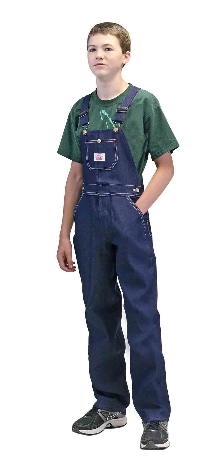 IRREGULAR #9 Made in USA Youth Superior Blue Denim Bib Overall by Round House