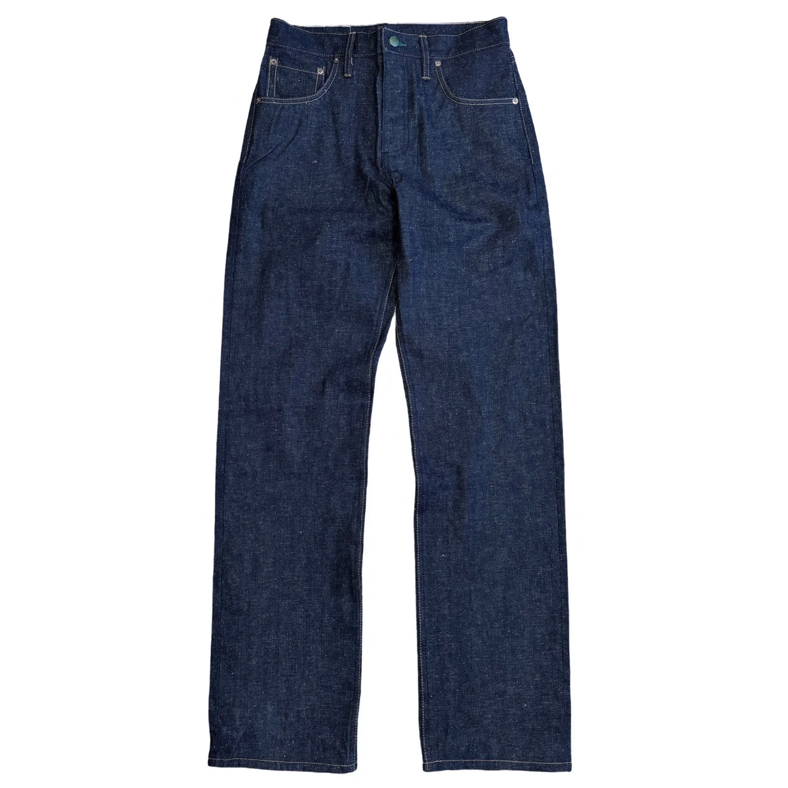 Smokestack Japanese "Jelt" nep denim with custom green selvedge ** Running under spec** by Left Field NYC