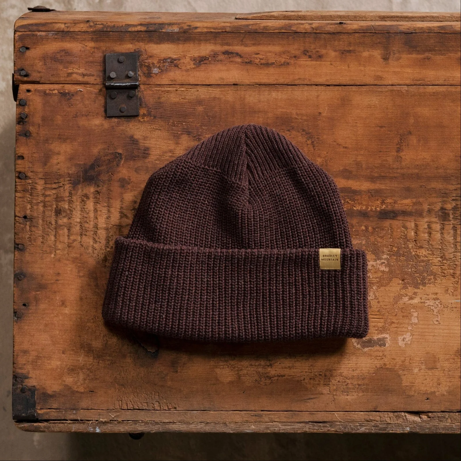 Wool Watch Cap - Maroon by Bradley Mountain