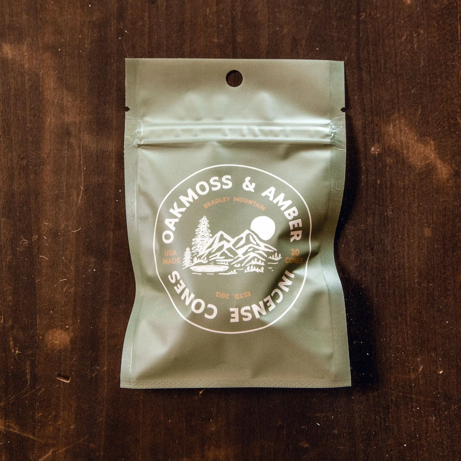 Oakmoss & Amber Incense Cones by Bradley Mountain