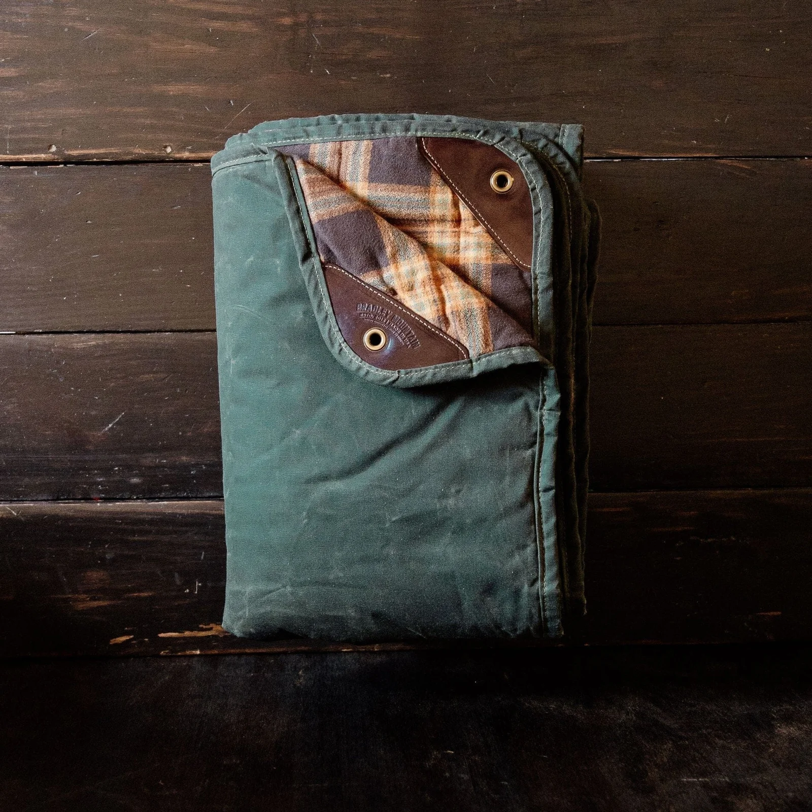 Insulated Waxed Camp Blanket - Forest by Bradley Mountain