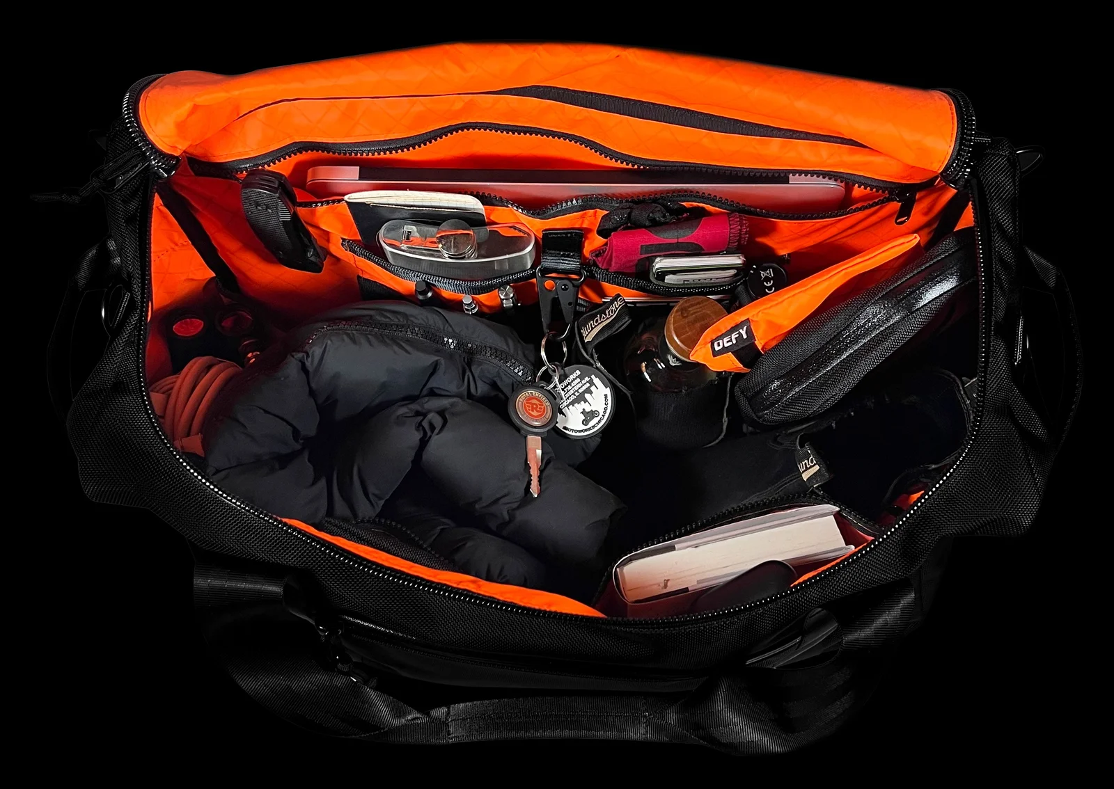 The Rover Backpack 'Fire Edition' Ballistic Nylon x ECOPAK™ EPX Blaze Orange by Defy Bags