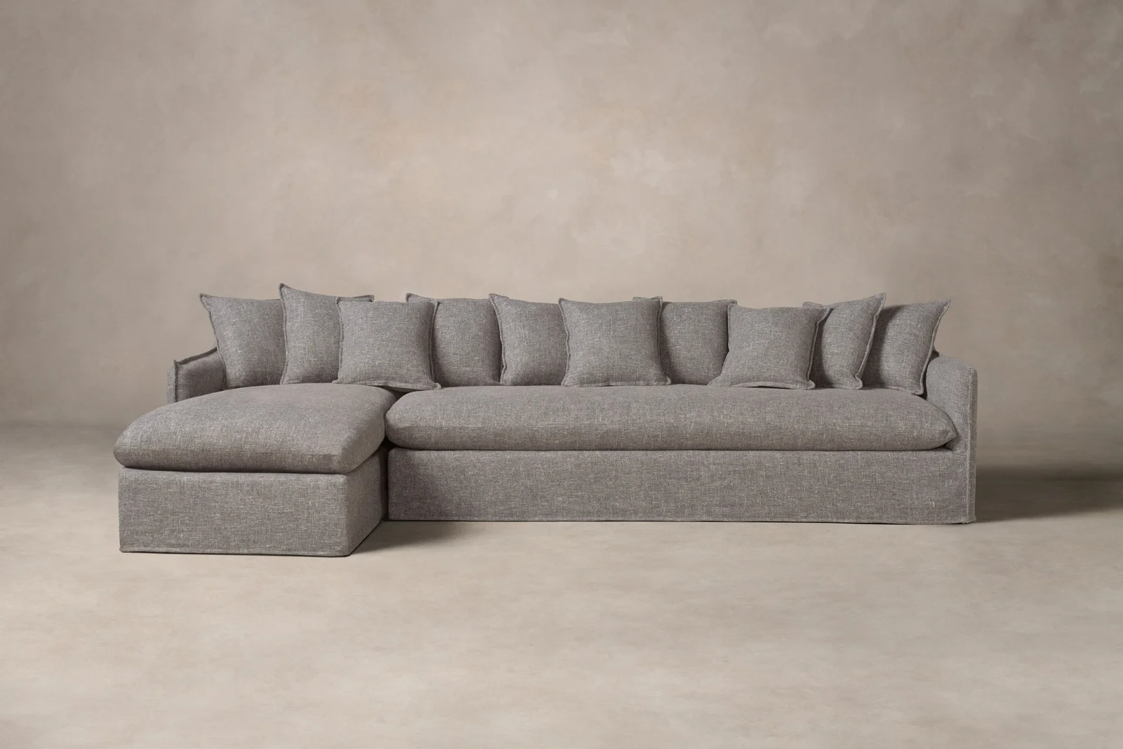 The Dune Sectional - Heritage Belgian Linen Agate by Maiden Home