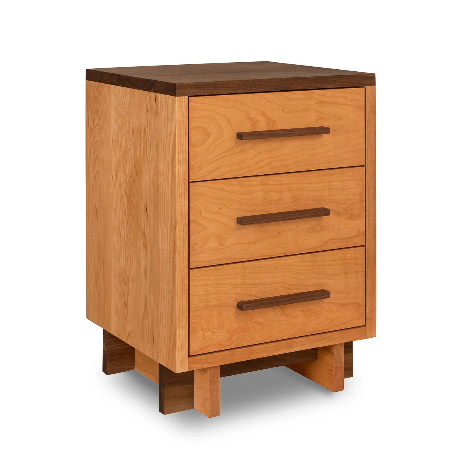 Modern American 3-Drawer Nightstand by Vermont Woods Studios