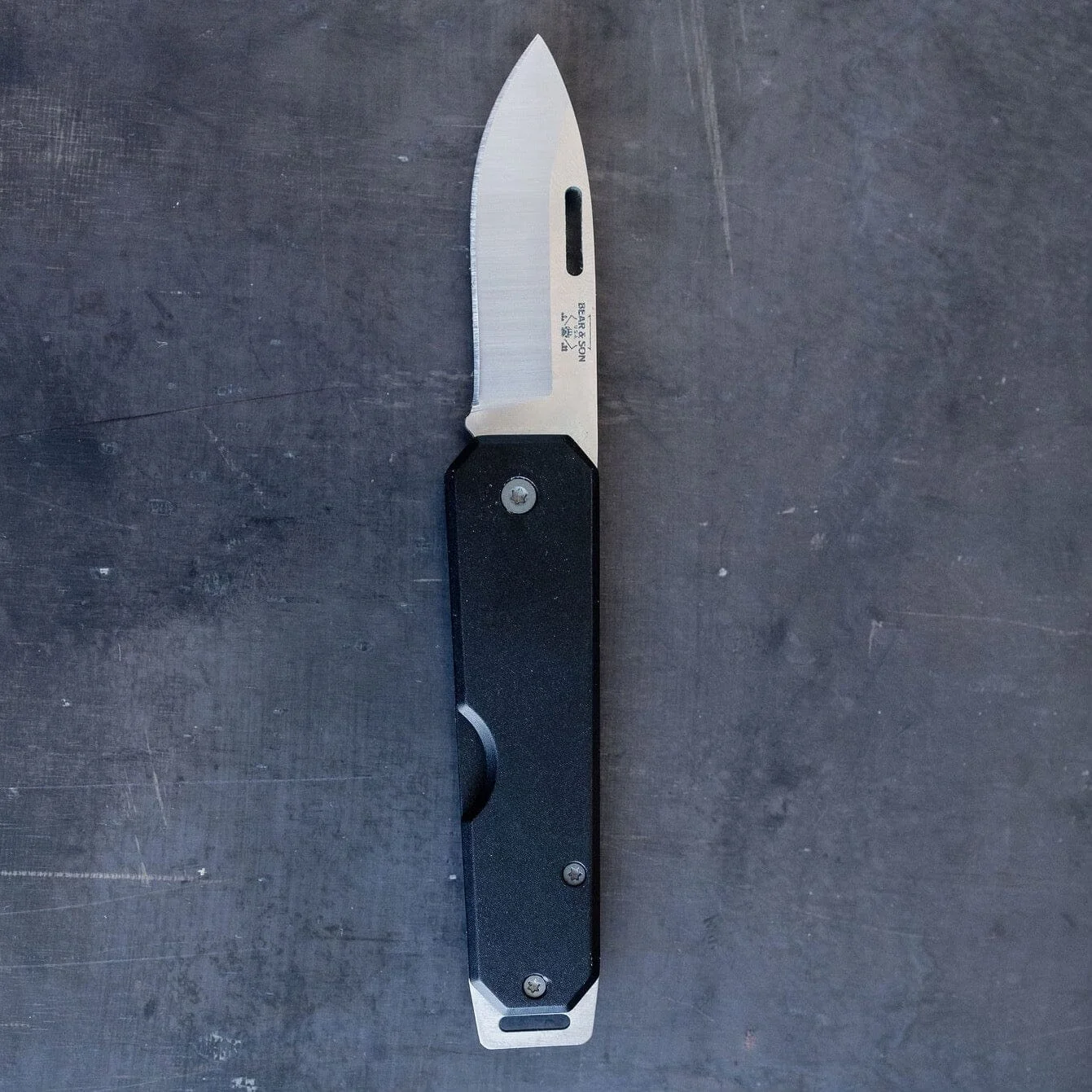 Slim Clip Knife - Black by Bradley Mountain