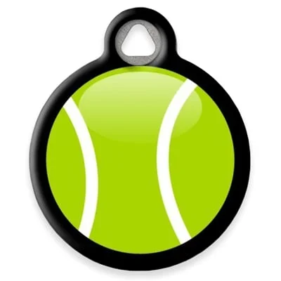 Tennis Ball Pet ID Tag by Dog Tag Art by Lupine Pet