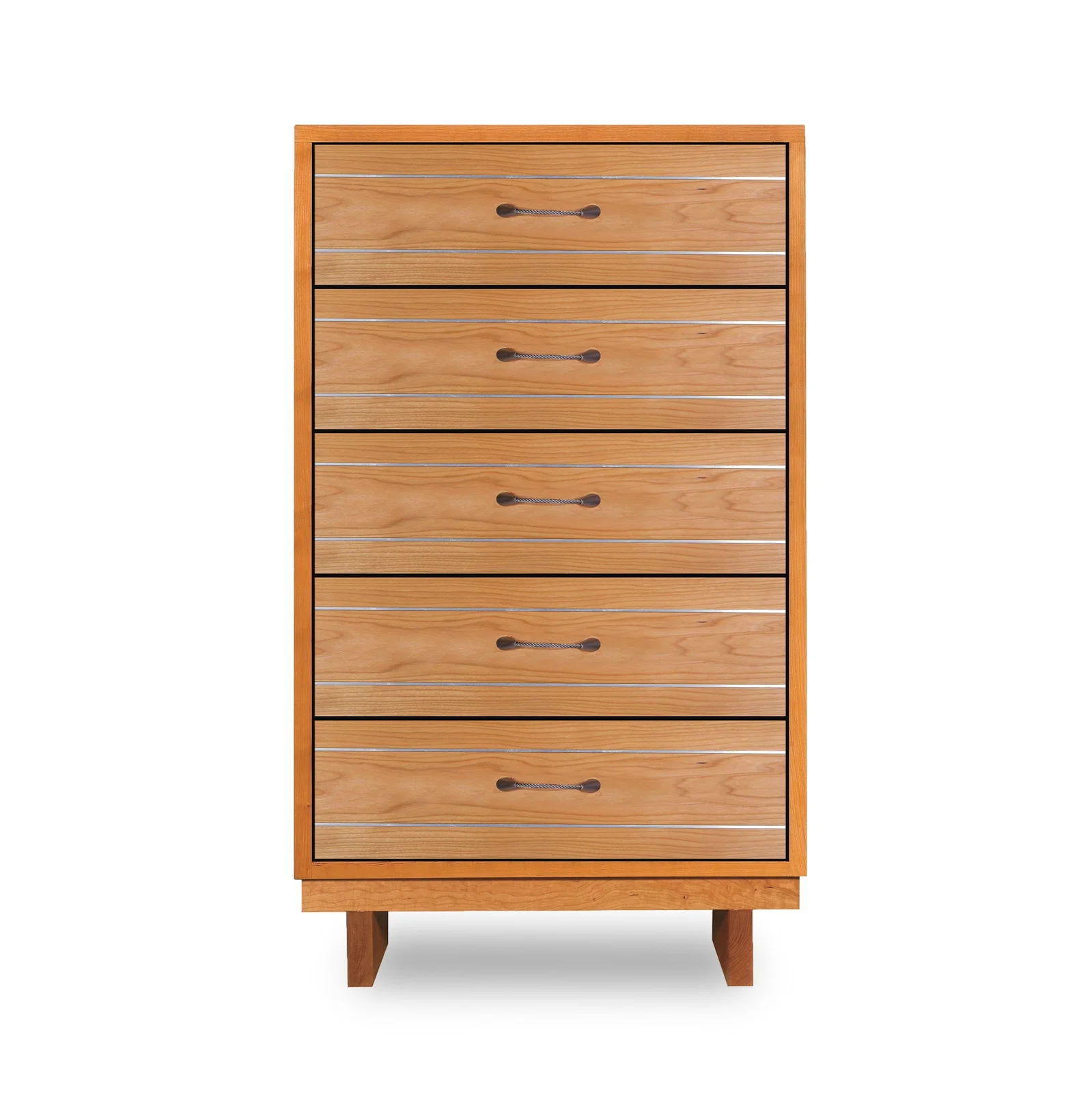Contemporary Cable 5-Drawer Chest by Vermont Woods Studios