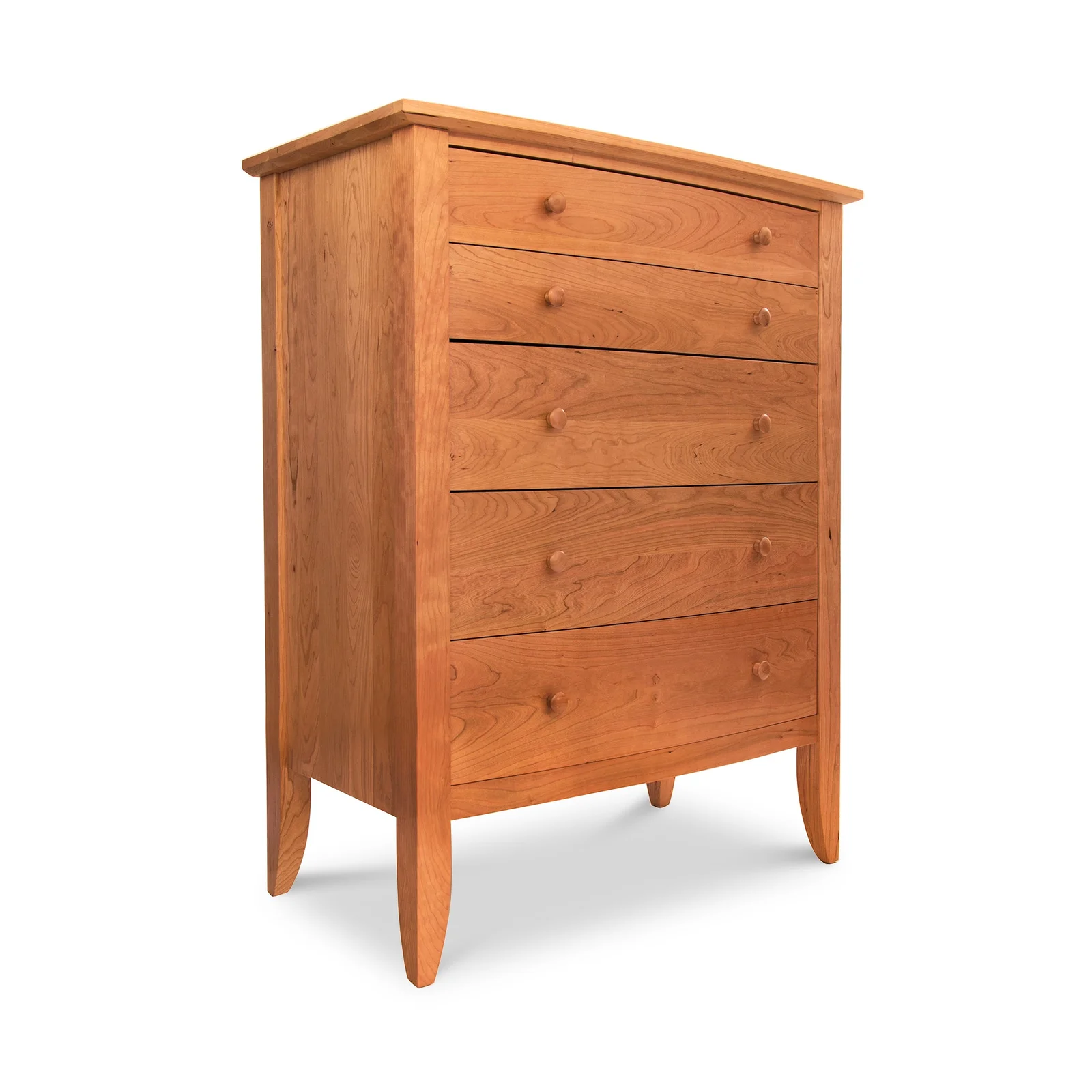 Bow Front 5-Drawer Chest by Vermont Woods Studios