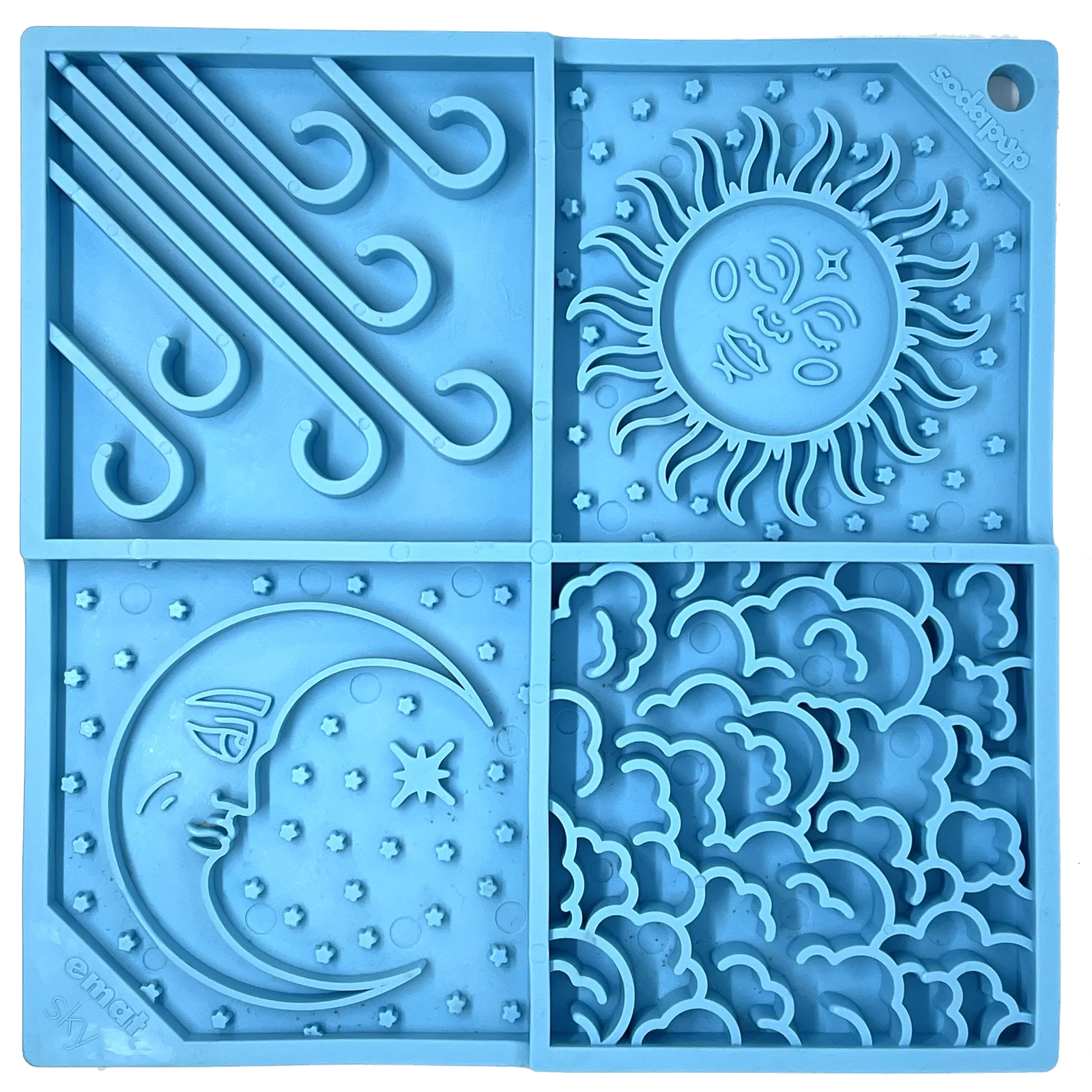 Sky eMat - Enrichment Lick Mat for Dogs and Cats | Celestial Design | SodaPup by SodaPup