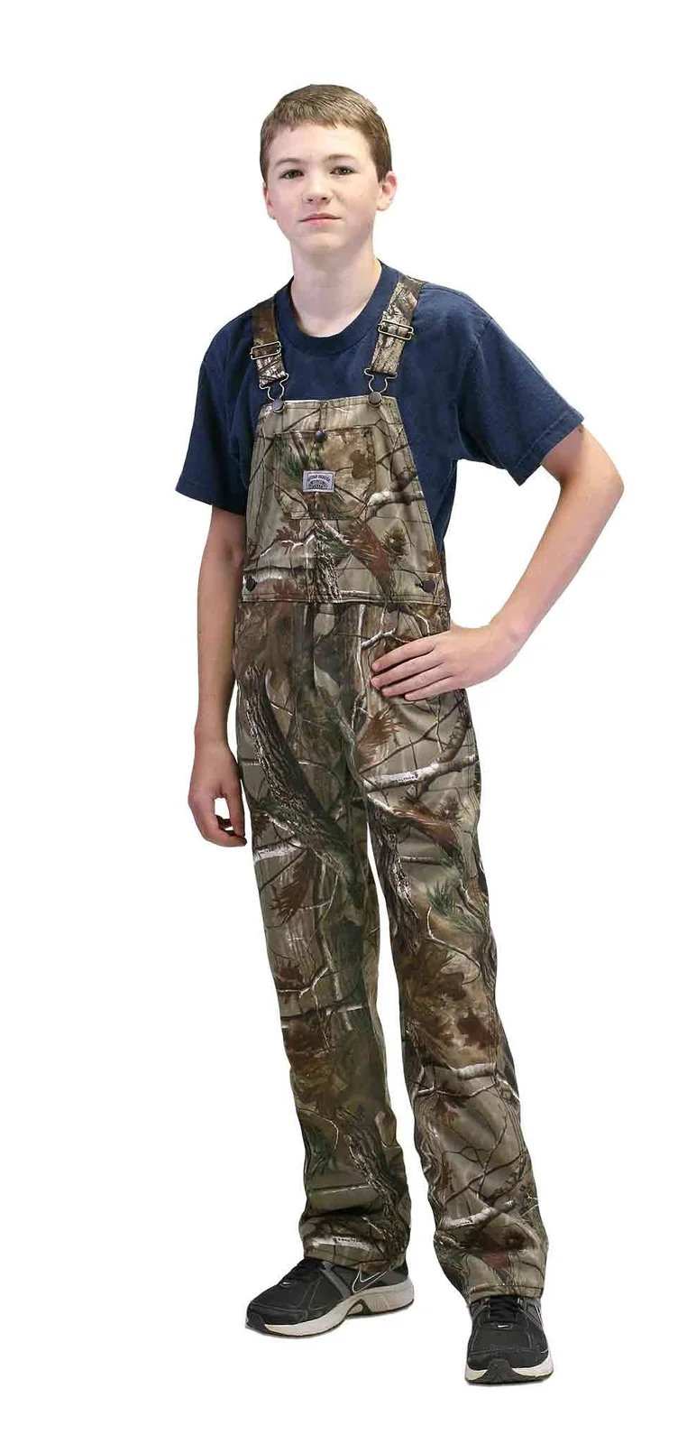 IRREGULAR #951 Made in USA Boys Realtree Camo Bib Overall by Round House
