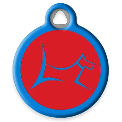 Derby Red Pet ID Tag by Dog Tag Art by Lupine Pet
