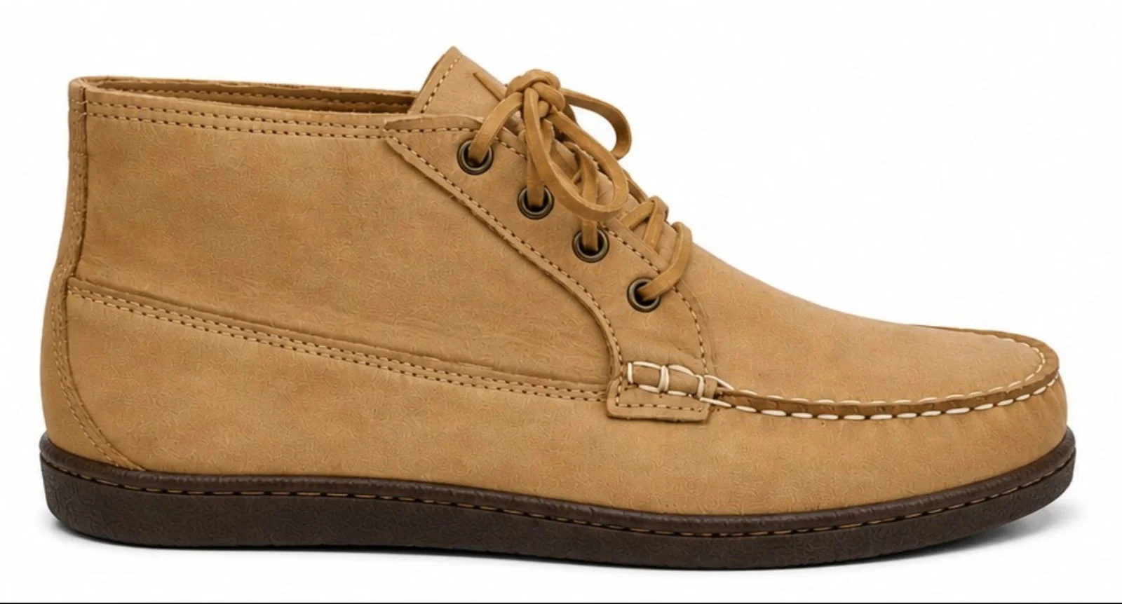 In Stock Men’s Telos Chukka Cup: Capetown Trail Brown Colored Outsole by Quoddy