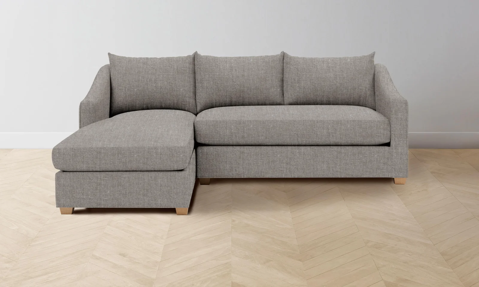 The Sullivan Sectional - Heritage Belgian Linen Agate by Maiden Home
