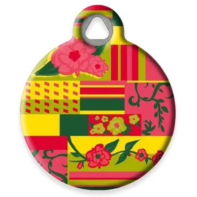 Flower Patch Pet ID Tag by Dog Tag Art by Lupine Pet