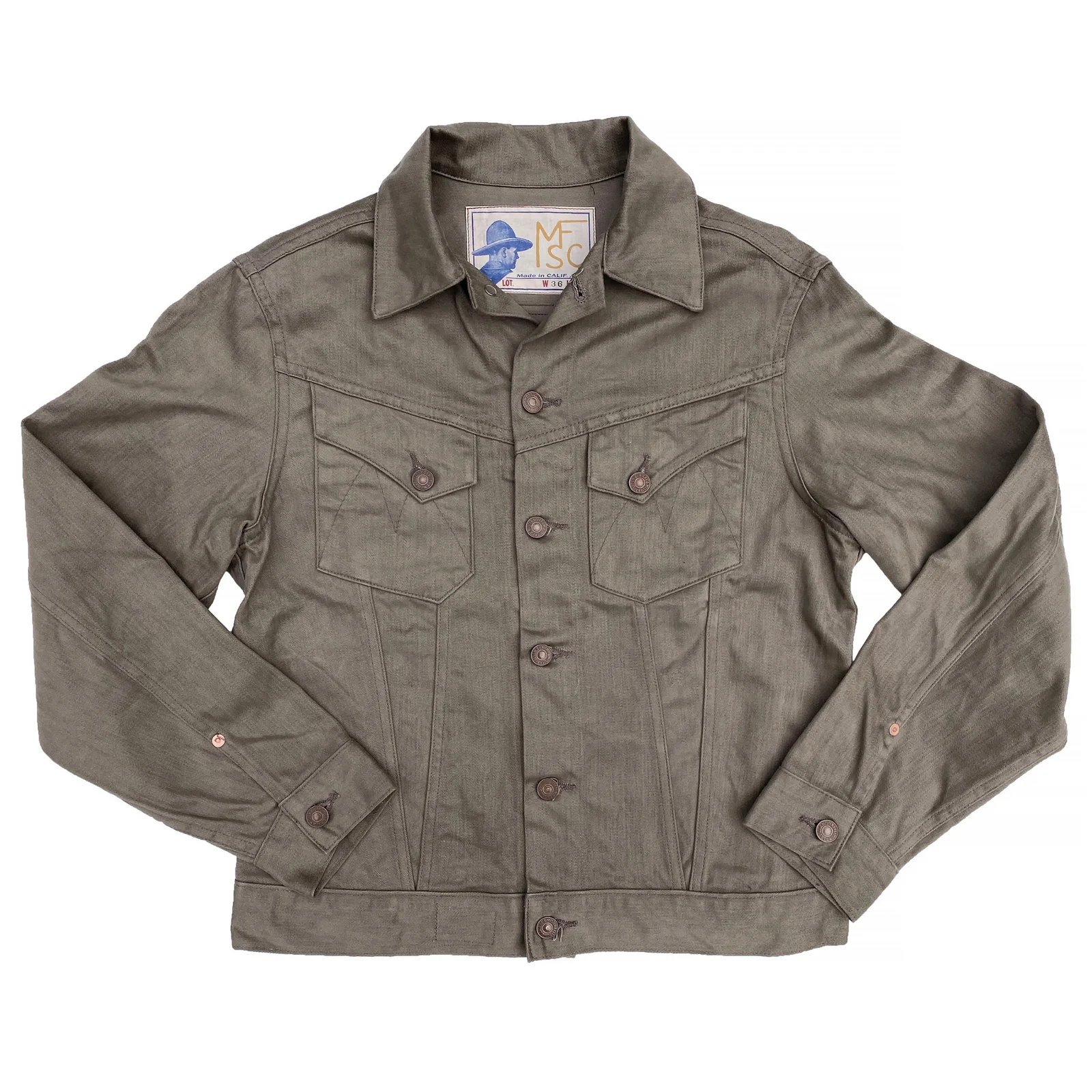 Cowboy Jacket - Mocha Sateen by Mister Freedom