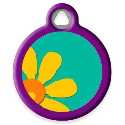Crazy Daisy Pet ID Tag by Dog Tag Art by Lupine Pet