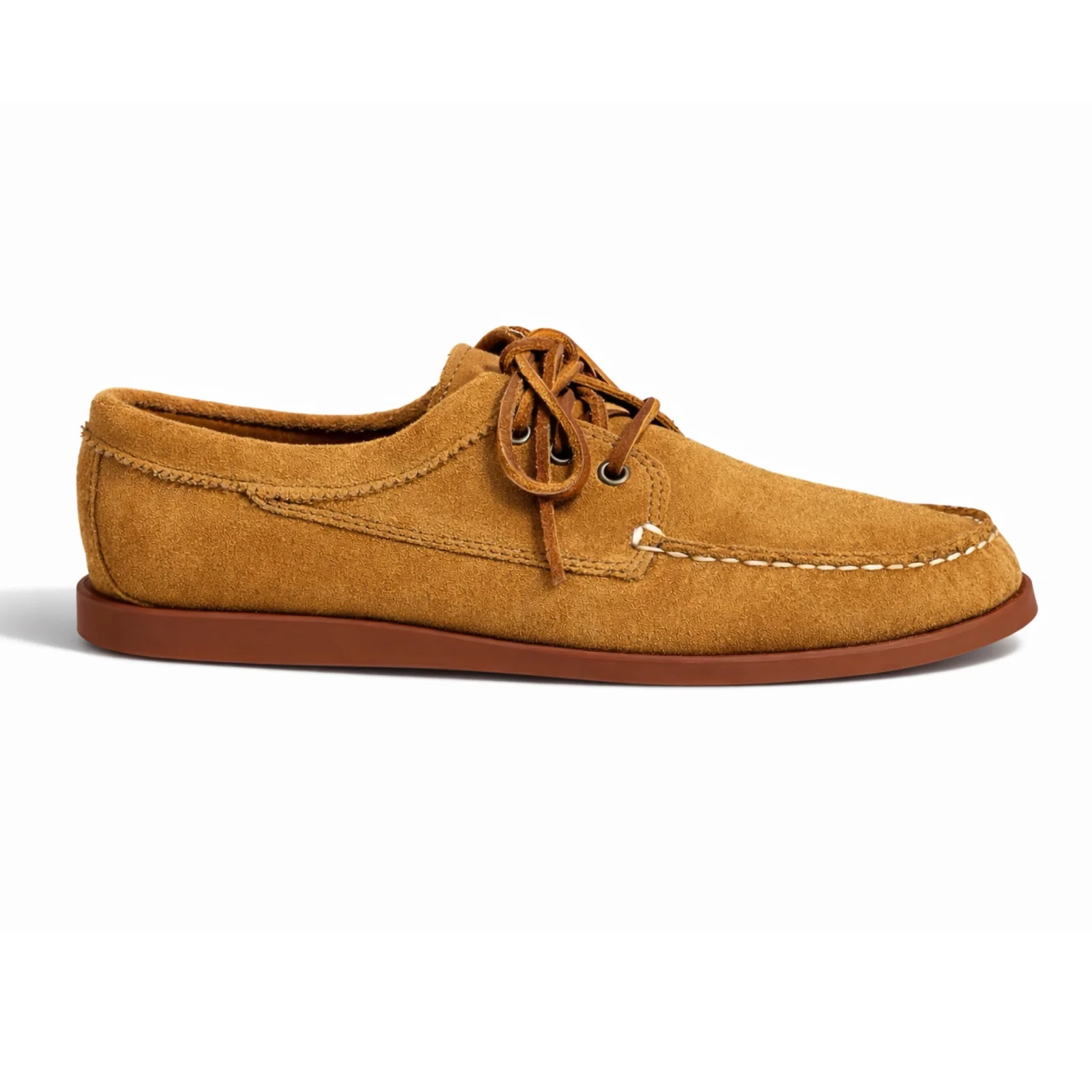 In Stock Men’s Blucher Shoe: Toast Suede by Quoddy