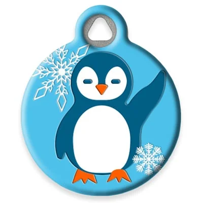 Penguin Party Pet ID Tag by Dog Tag Art by Lupine Pet